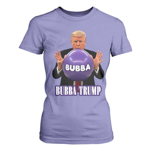Bubba Trump Blowing Balloon Meme T Shirt For Women Funny Political Scandal Parody for Viral Humor Fans TS02 Violet Print Your Wear