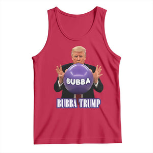 Bubba Trump Blowing Balloon Meme Tank Top Funny Political Scandal Parody for Viral Humor Fans TS02 Red Print Your Wear