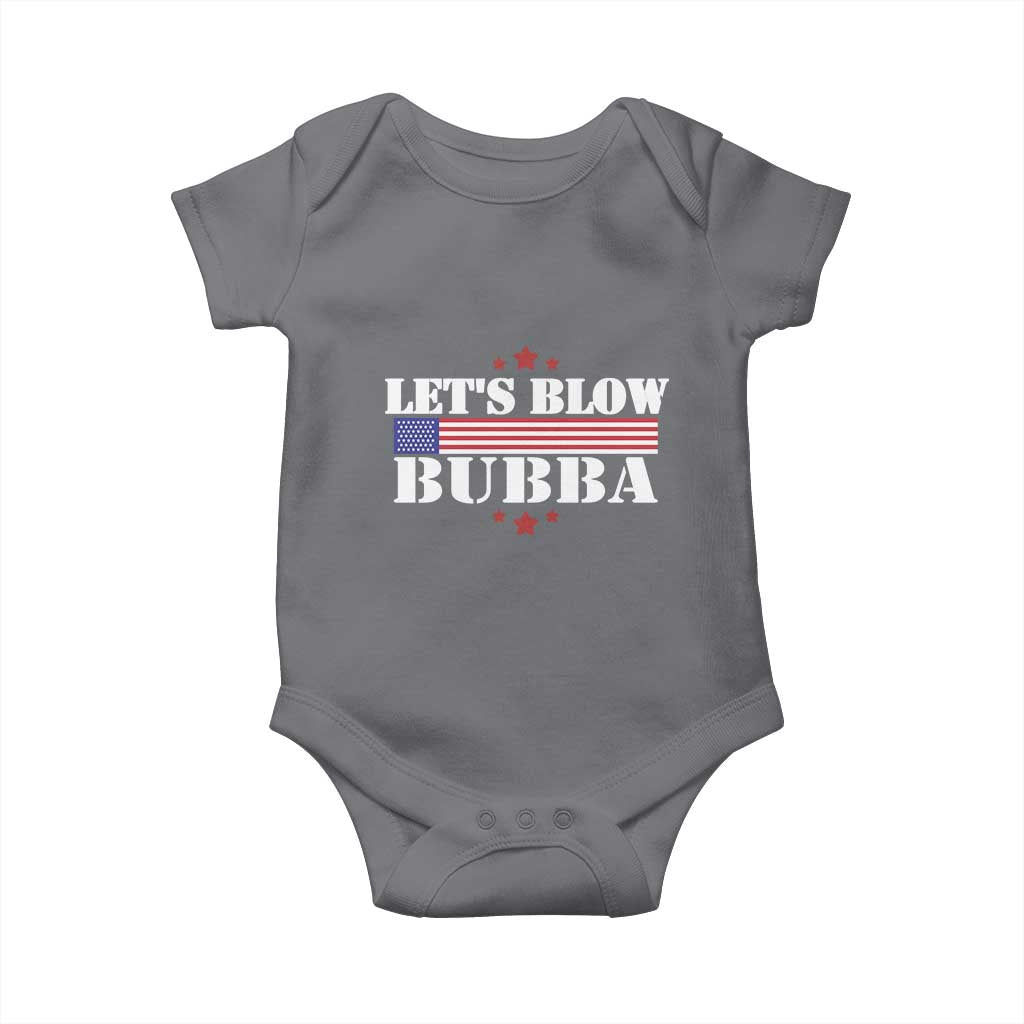 Lets Blow Bubba Baby Onesie Satirical Patriot Meme TS02 Charcoal Print Your Wear