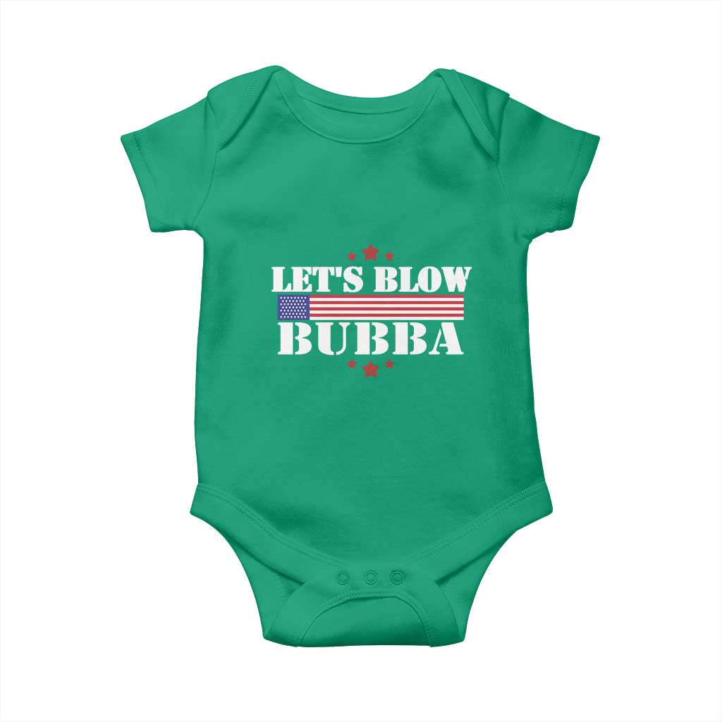 Lets Blow Bubba Baby Onesie Satirical Patriot Meme TS02 Irish Green Print Your Wear