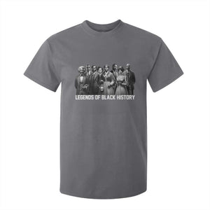 Legends of Black History T Shirt For Kid Civil Rights Leaders TS02 Charcoal Print Your Wear