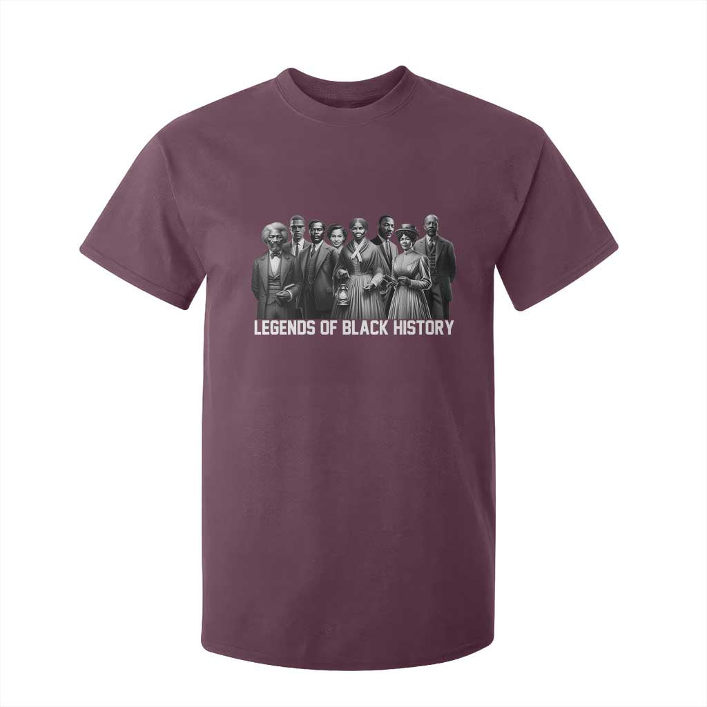 Legends of Black History T Shirt For Kid Civil Rights Leaders TS02 Maroon Print Your Wear