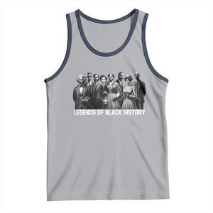 Legends of Black History Tank Top Civil Rights Leaders TS02 Athletic Heather Navy Print Your Wear