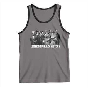 Legends of Black History Tank Top Civil Rights Leaders TS02 Deep Heather Black Print Your Wear