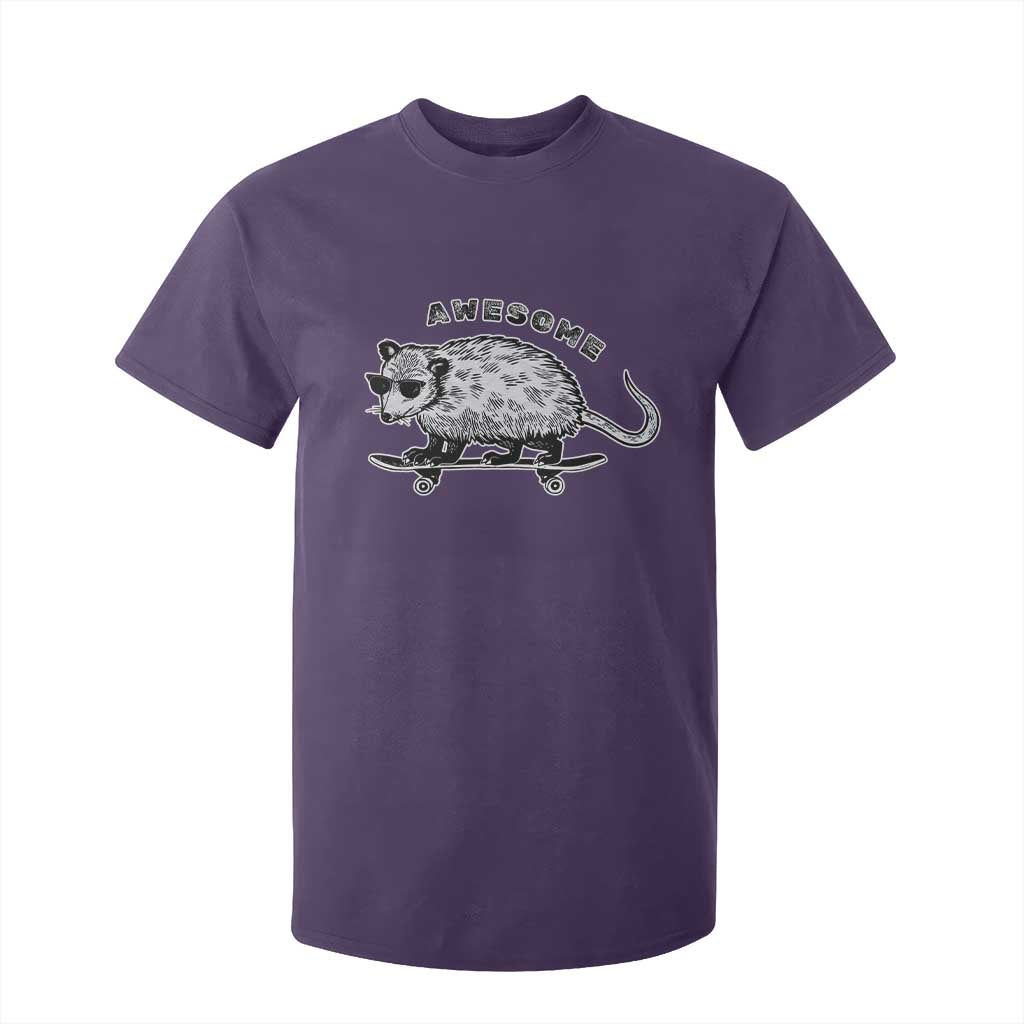 Funny Opossum Meme T Shirt For Kid Awesome Possum Cool 90s Retro Vintage Animal Lover TS02 Purple Print Your Wear