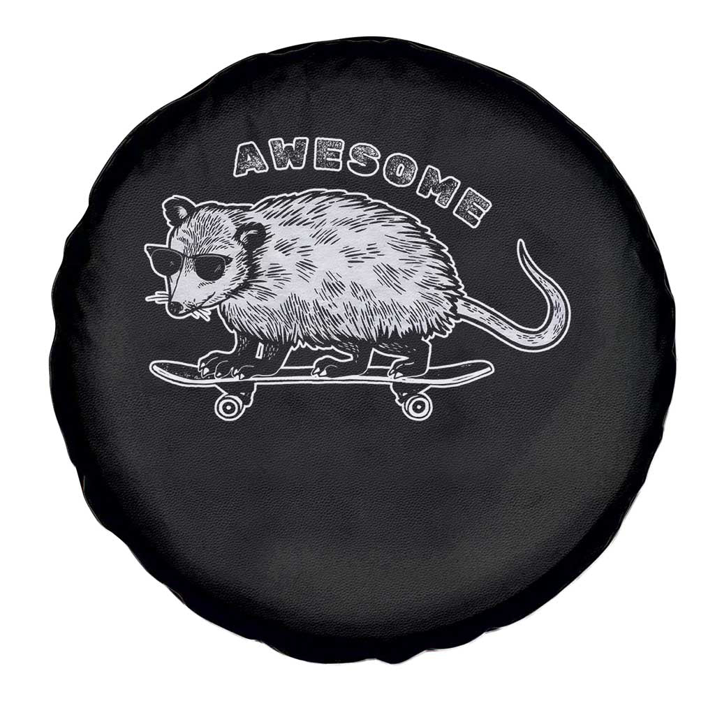 Funny Opossum Meme Spare Tire Cover Awesome Possum Cool 90s Retro Vintage Animal Lover TS02 Print Your Wear