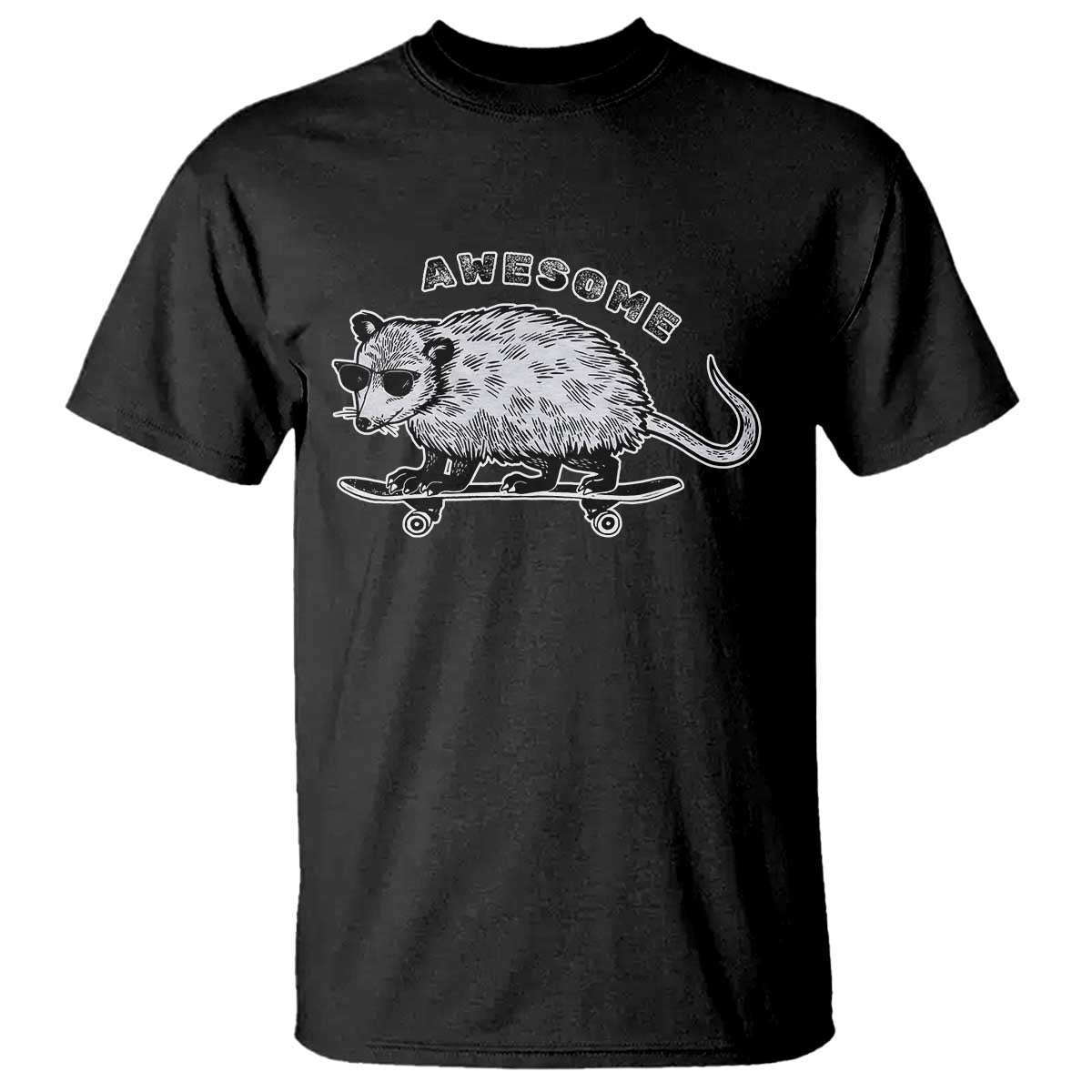 Funny Opossum Meme T Shirt Awesome Possum Cool 90s Retro Vintage Animal Lover TS02 Black Print Your Wear
