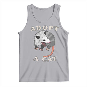 Funny Opossum Meme Tank Top Adopt A Cat Possum Team Trash Vibes TS02 Athletic Heather Print Your Wear