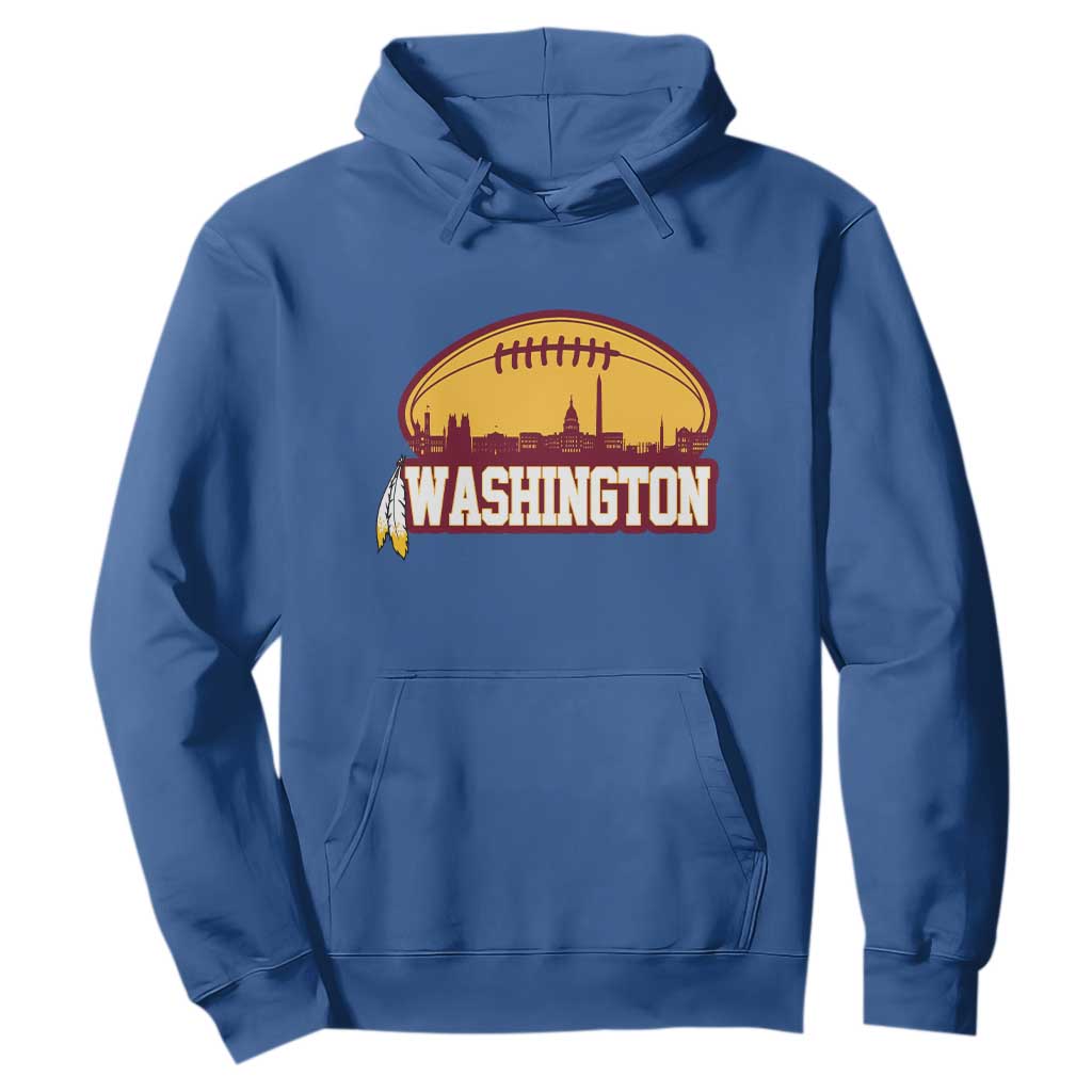 Washington Skyline Native American Feather Pride Hoodie Football Sports Fan TS02 Royal Blue Print Your Wear