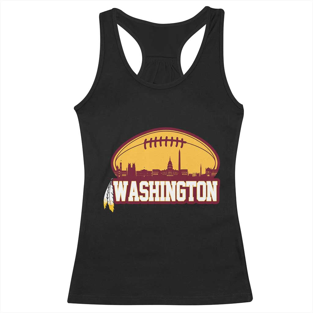 Washington Racerback Tank Top Football Native American Feather TS02 Black Print Your Wear