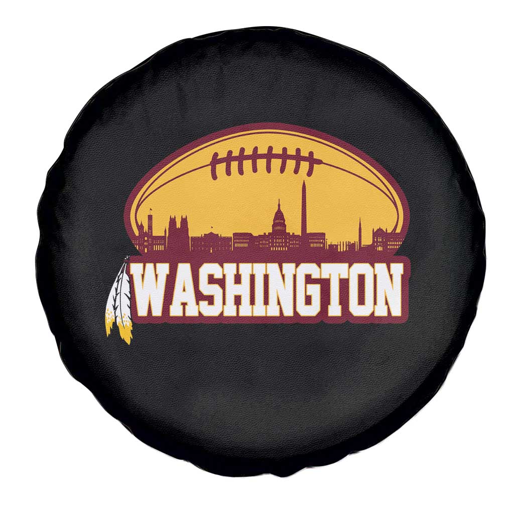 Washington Skyline Native American Feather Pride Spare Tire Cover Football Sports Fan TS02 Print Your Wear