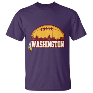 Washington T Shirt Football Native American Feather TS02 Purple Print Your Wear