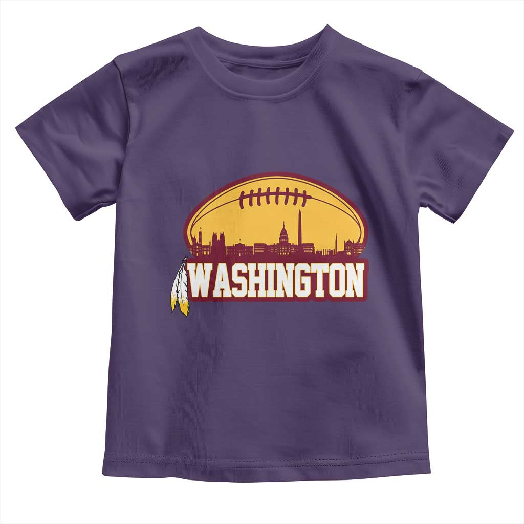 Washington Skyline Native American Feather Pride Toddler T Shirt Football Sports Fan TS02 Purple Print Your Wear