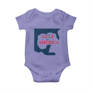Trump America's Gulf Baby Onesie North America Map TS02 Violet Print Your Wear