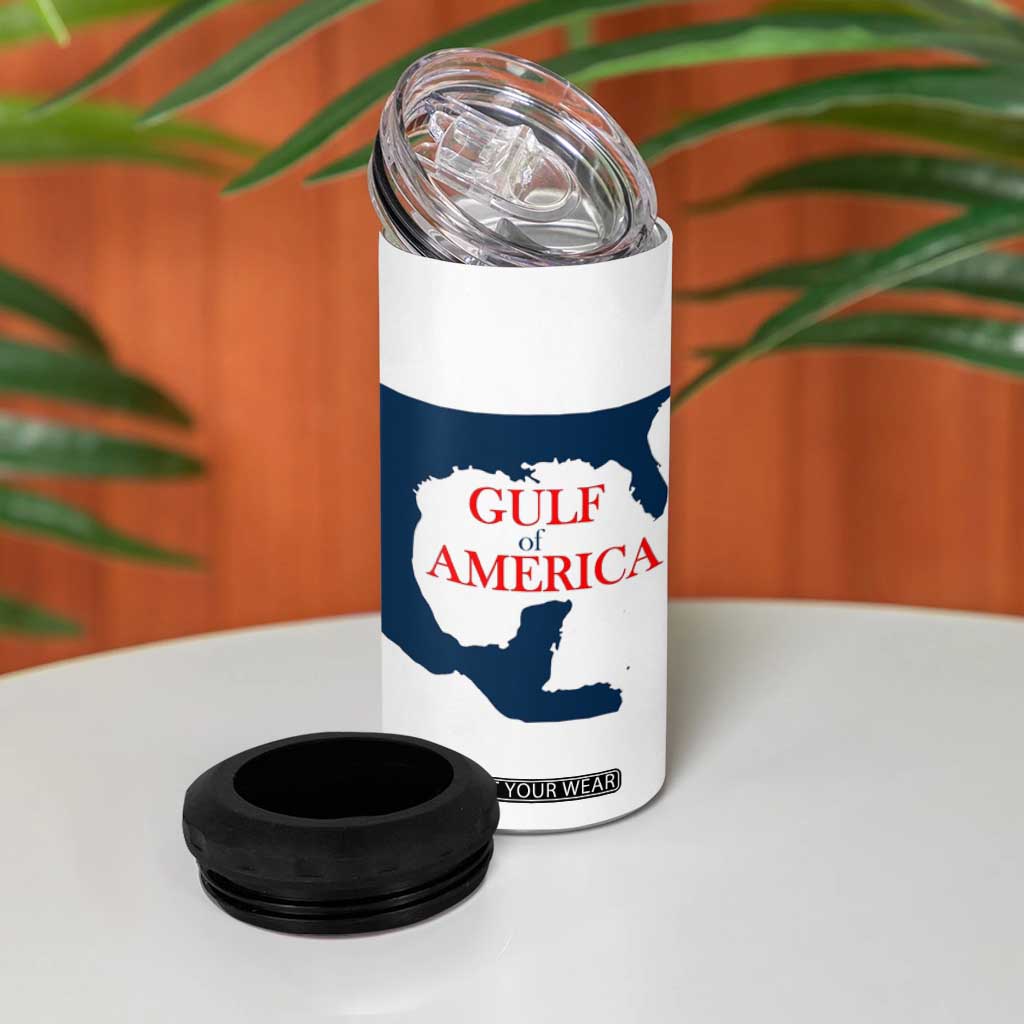 Trump America's Gulf 4 in 1 Can Cooler Tumbler North America Map TS02 Print Your Wear