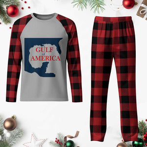 Trump America's Gulf Plaid Pajama Set North America Map TS02 Buffalo Plaid Print Your Wear
