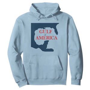 Trump America's Gulf Hoodie North America Map TS02 Light Blue Print Your Wear
