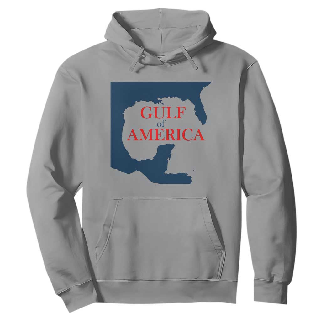 Trump America's Gulf Hoodie North America Map TS02 Sport Gray Print Your Wear