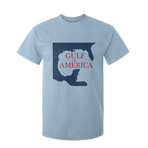 Trump America's Gulf T Shirt For Kid North America Map TS02 Light Blue Print Your Wear