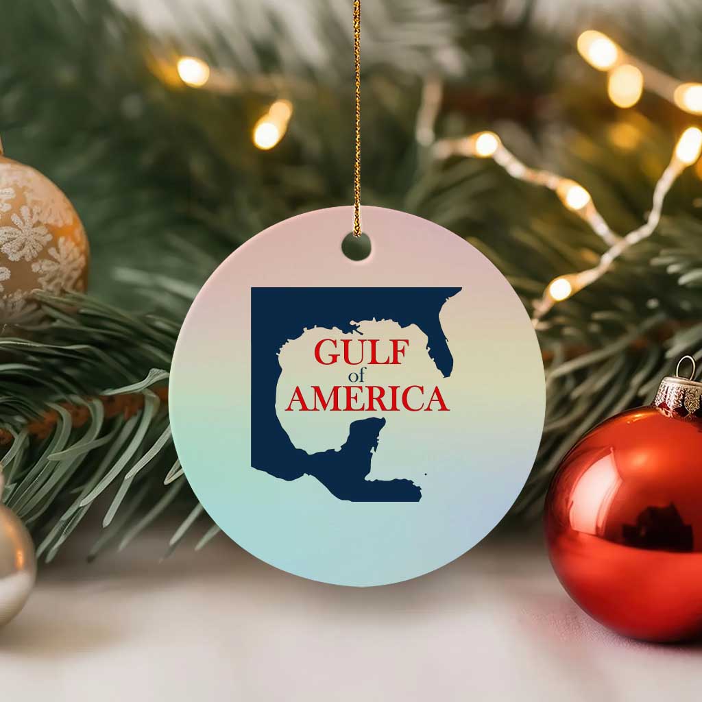 Trump America's Gulf Ceramic Ornament North America Map TS02 1pc Pastel Print Your Wear