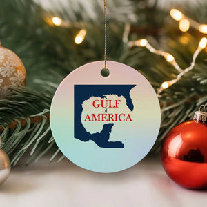 Trump America's Gulf Ceramic Ornament North America Map TS02 1pc Pastel Print Your Wear