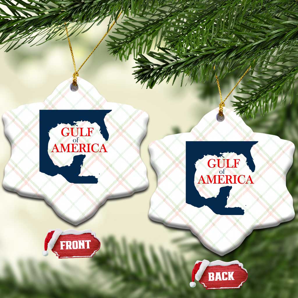 Trump America's Gulf Ceramic Ornament North America Map TS02 Print Your Wear
