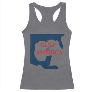 Trump America's Gulf Racerback Tank Top North America Map TS02 Charcoal Print Your Wear