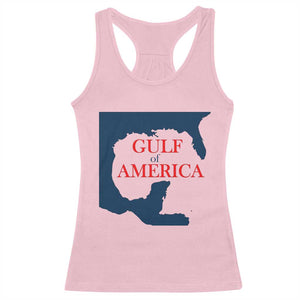Trump America's Gulf Racerback Tank Top North America Map TS02 Light Pink Print Your Wear