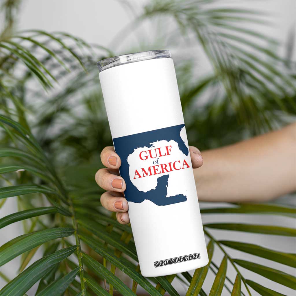 Trump America's Gulf Skinny Tumbler North America Map TS02 Print Your Wear