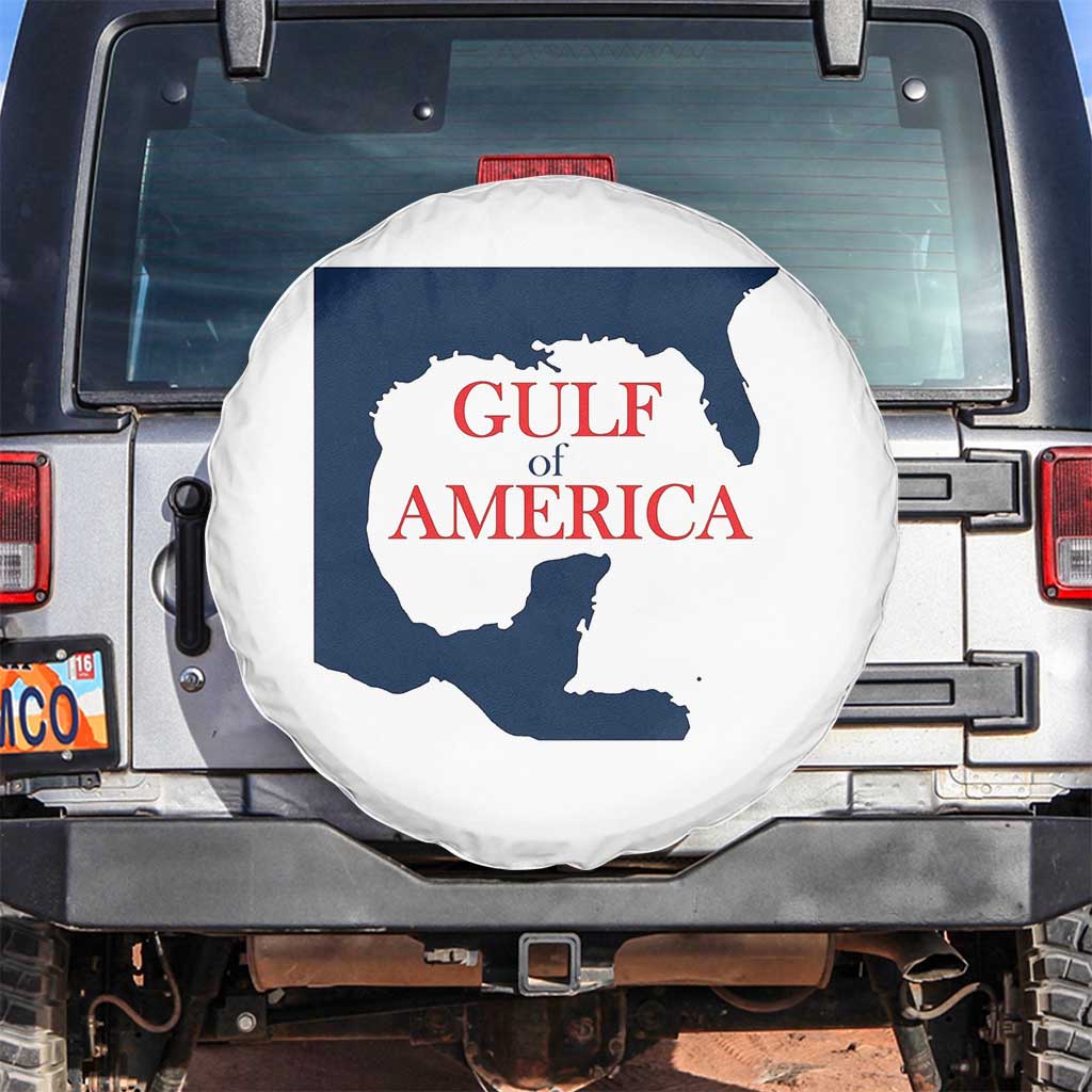 Trump America's Gulf Spare Tire Cover North America Map TS02 No hole White Print Your Wear