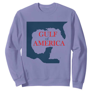 Trump America's Gulf Sweatshirt North America Map TS02 Violet Print Your Wear
