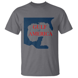 Trump America's Gulf T Shirt North America Map TS02 Charcoal Print Your Wear