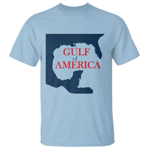 Trump America's Gulf T Shirt North America Map TS02 Light Blue Print Your Wear