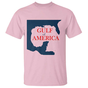Trump America's Gulf T Shirt North America Map TS02 Light Pink Print Your Wear