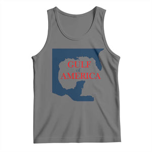 Trump America's Gulf Tank Top North America Map TS02 Black Heather Print Your Wear