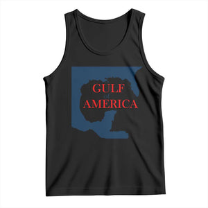 Trump America's Gulf Tank Top North America Map TS02 Black Print Your Wear