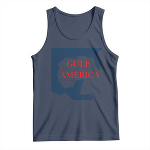 Trump America's Gulf Tank Top North America Map TS02 Navy Print Your Wear