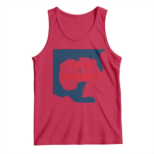 Trump America's Gulf Tank Top North America Map TS02 Red Print Your Wear