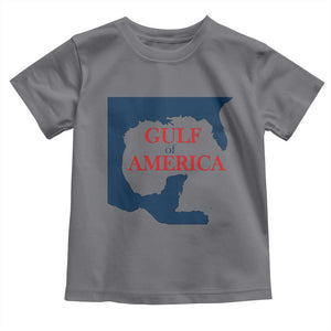Trump America's Gulf Toddler T Shirt North America Map TS02 Charcoal Print Your Wear
