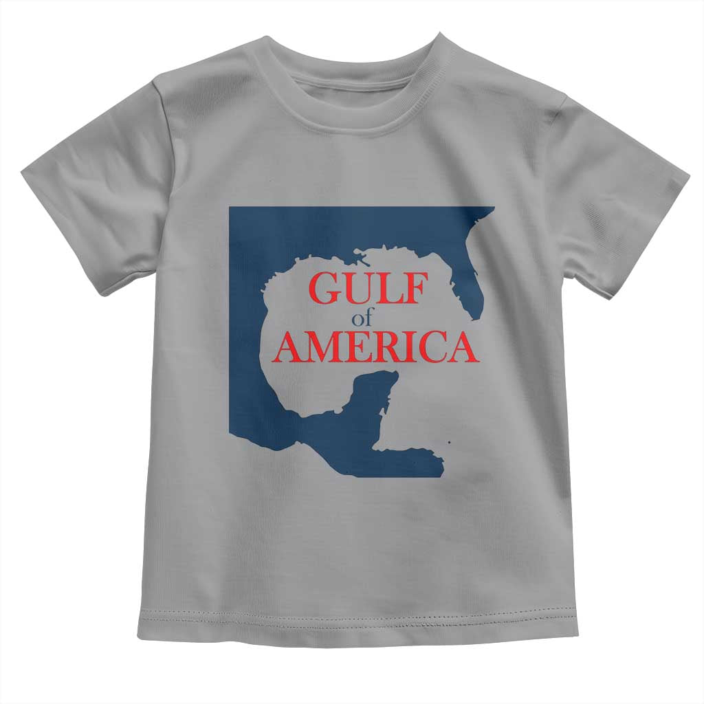 Trump America's Gulf Toddler T Shirt North America Map TS02 Sport Gray Print Your Wear