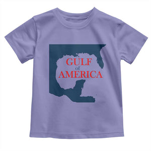 Trump America's Gulf Toddler T Shirt North America Map TS02 Violet Print Your Wear