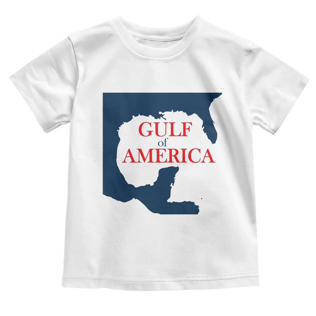 Trump America's Gulf Toddler T Shirt North America Map TS02 White Print Your Wear