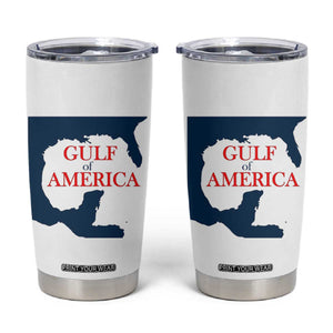 Trump America's Gulf Tumbler Cup North America Map TS02 White Print Your Wear