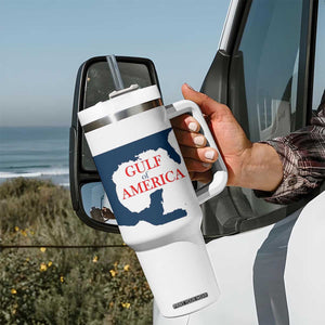 Trump America's Gulf Tumbler With Handle North America Map TS02 Print Your Wear