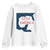 Trump America's Gulf Youth Sweatshirt North America Map TS02 White Print Your Wear