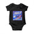 Trump America's Gulf Baby Onesie Greeting from the Patriot Uncle Sam TS02 Black Print Your Wear