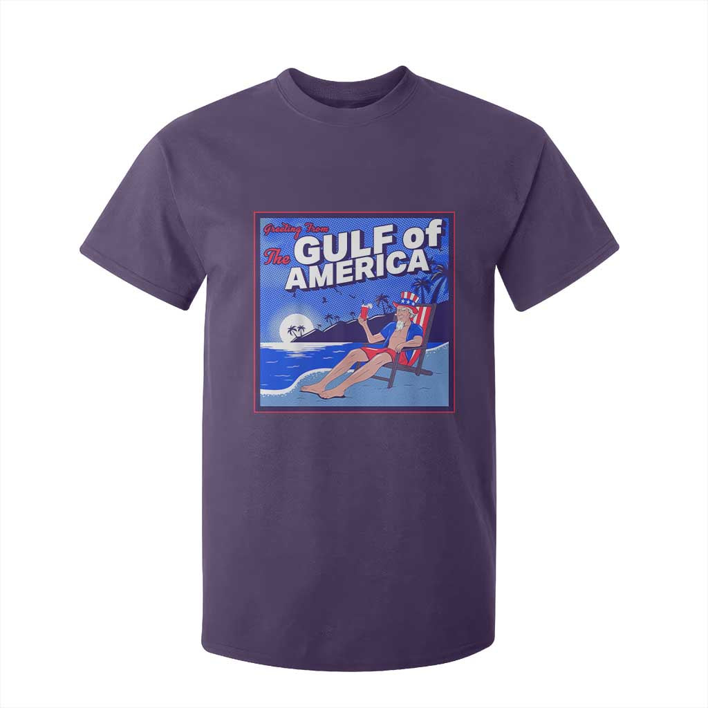 Trump America's Gulf T Shirt For Kid Greeting from the Patriot Uncle Sam TS02 Purple Print Your Wear