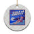 Trump America's Gulf Ceramic Ornament Greeting from the Patriot Uncle Sam TS02 1pc Christmas Plaid Print Your Wear