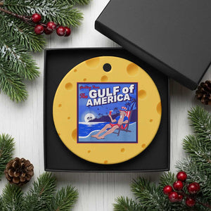 Trump America's Gulf Ceramic Ornament Greeting from the Patriot Uncle Sam TS02 1pc Yellow Cheese Print Your Wear