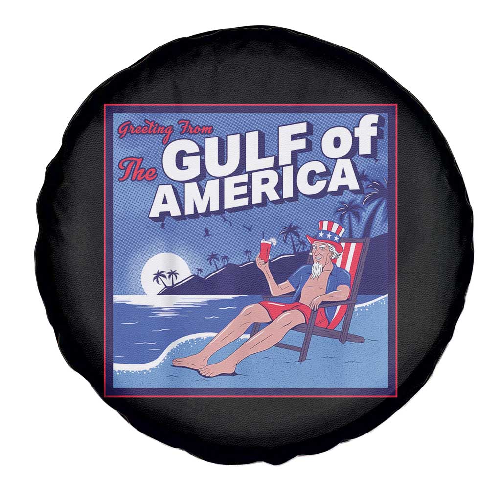Trump America's Gulf Spare Tire Cover Greeting from the Patriot Uncle Sam TS02 Print Your Wear
